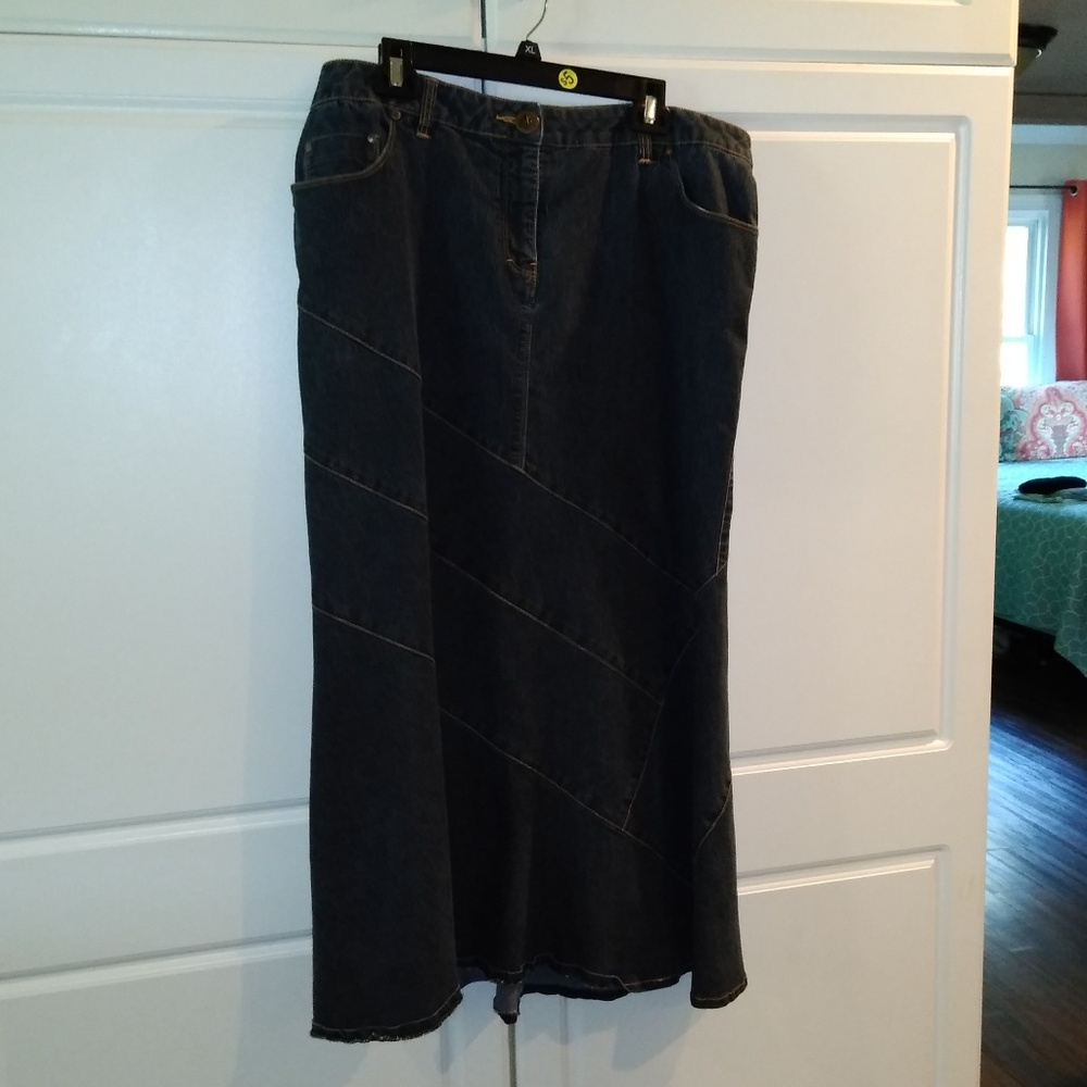 Dark Blue Jean Skirt